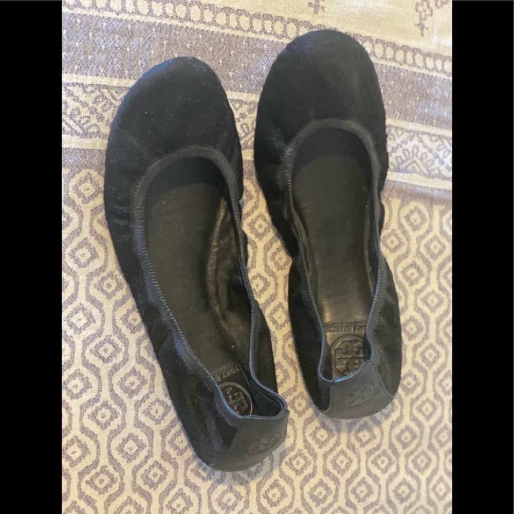 Tory Burch Black Eddie Ballet Flat Calf Hair - Picture 5 of 5